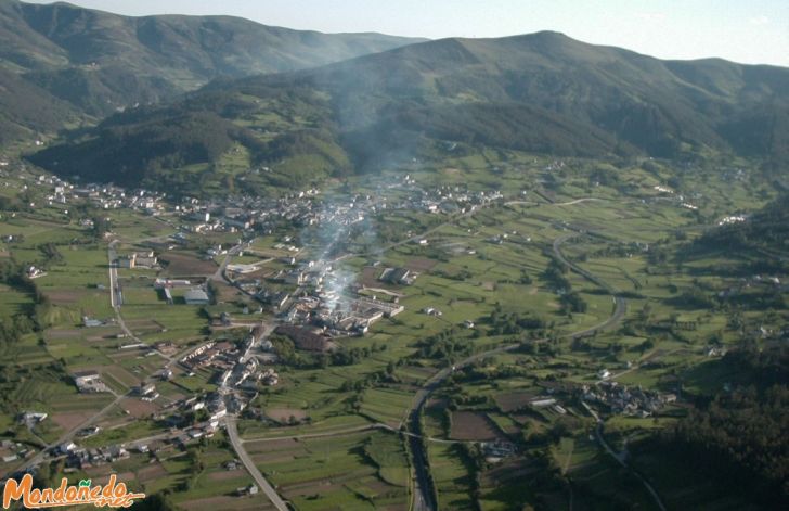 Mondoñedo en avioneta
El valle visto desde el aire
