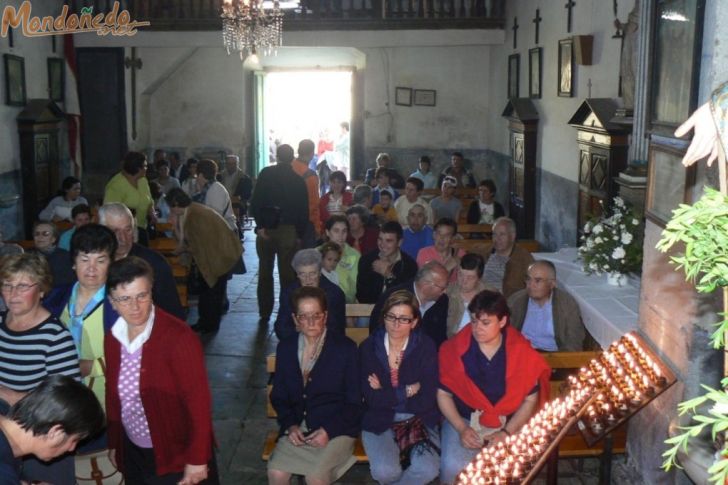 Fiestas en Oirán
Un instante de la misa
