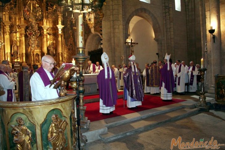 Funeral de Miguel Anxo Araúxo Iglesias
Un momento de la celebración
