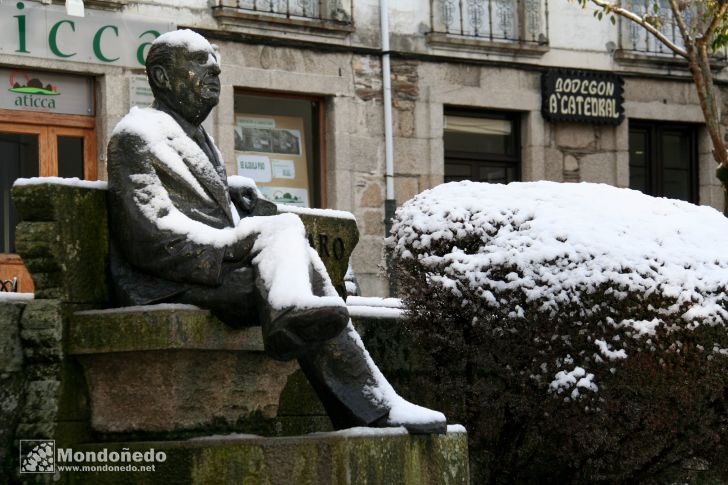 Nieve en Mondoñedo
Cunqueiro cubierto de nieve
