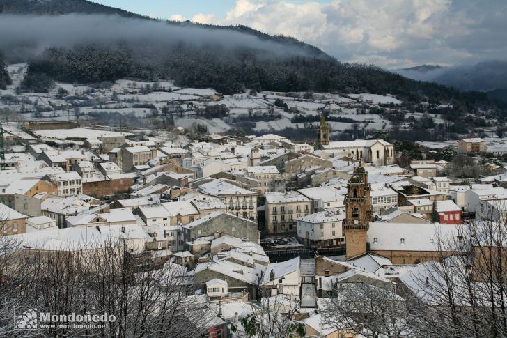 Nieve en Mondoñedo
La ciudad cubierta de nieve
