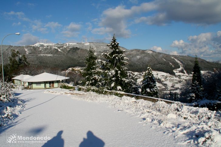 Nieve en Mondoñedo
El mirador lleno de nieve
