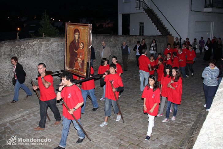 Visita de la cruz de los jóvenes
Un instante del Viacrucis
