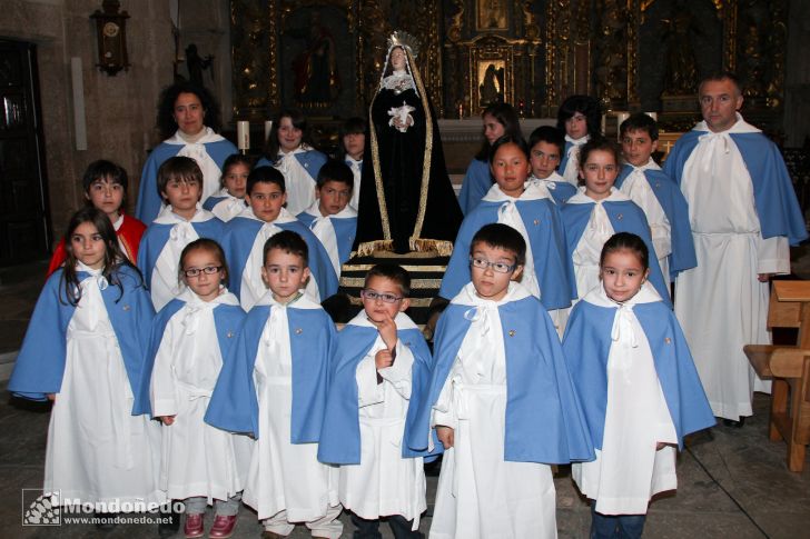 Domingo de Ramos
Los niños van a llevar la Dolorosa
