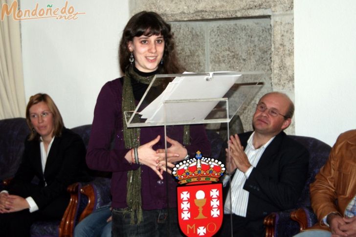 Entrega de premios
Ganadora del primer premio: Lucía Mosquera
